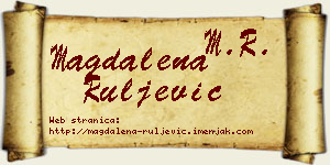 Magdalena Ruljević vizit kartica